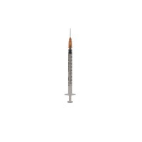 1 ml three-body syringe with 5 x 16 e/Centismal Needle (120 units)